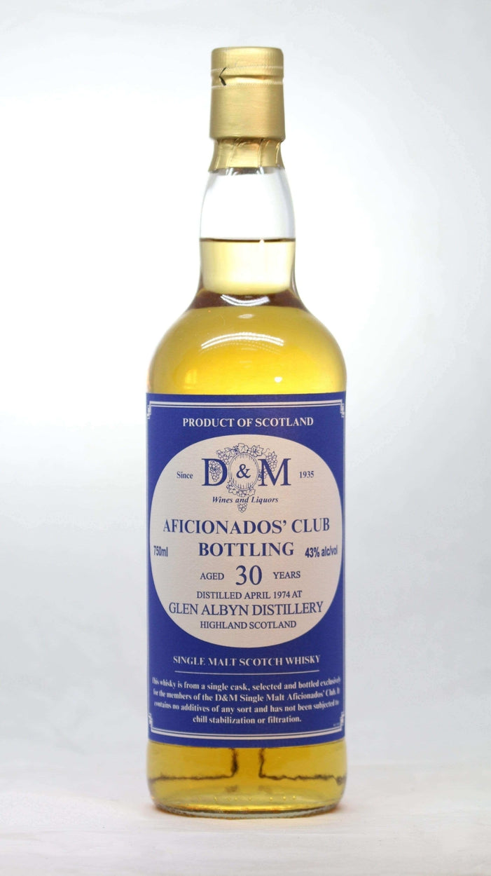 Glen Albyn 1974 Aged 30 years Single Cask Aficionados Club - Flask Fine Wine & Whisky