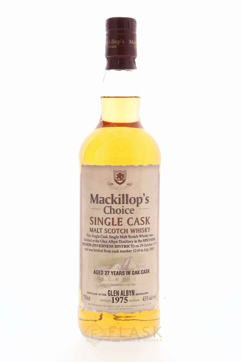 Glen Albyn 1975 27 Year Old Mackillop’s Choice Cask No.3210 - Flask Fine Wine & Whisky