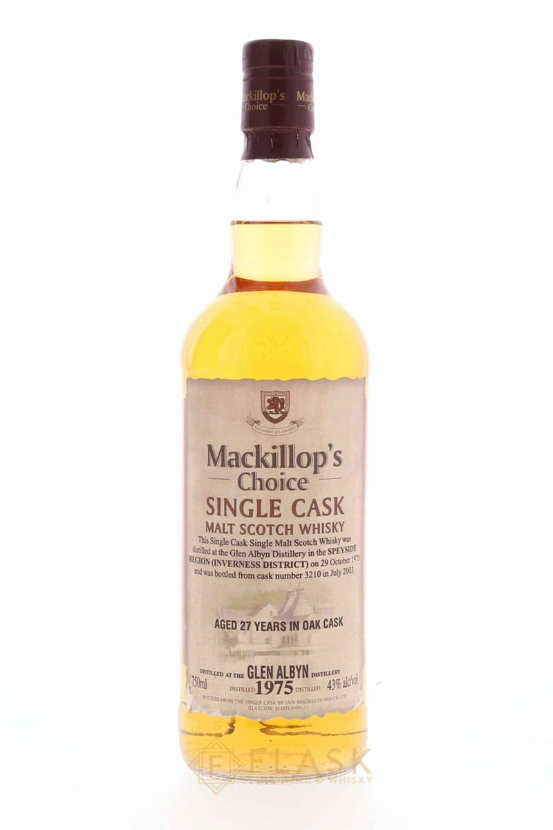 Glen Albyn 1975 27 Year Old Mackillop’s Choice Cask No.3210 - Flask Fine Wine & Whisky