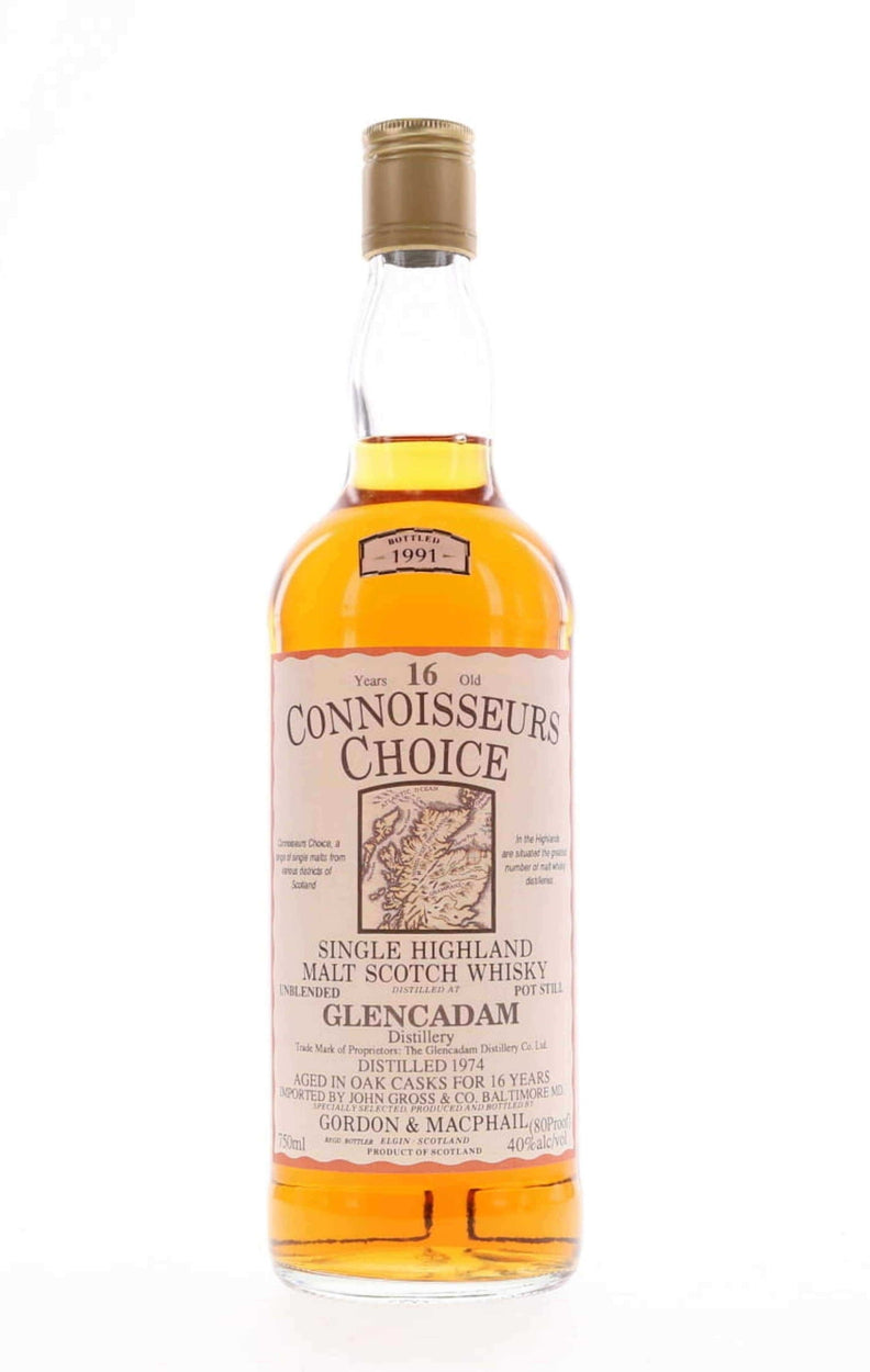 Glencadam Connoisseurs Choice 1974 Aged 16 Years - Flask Fine Wine & Whisky