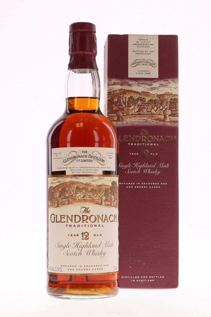 Glendronach 12 Year Old Traditional 1990s Original Box - Flask Fine Wine & Whisky