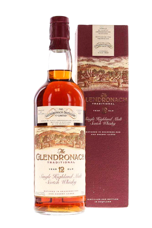 Glendronach 12 Year Old Traditional 1990s Original Box - Flask Fine Wine & Whisky