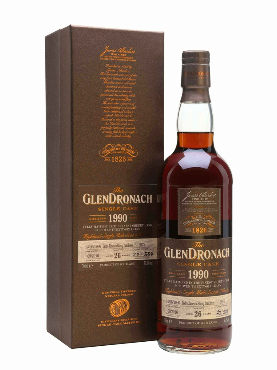 Glendronach 1990 Single Cask 26 Year Old #2973 - Flask Fine Wine & Whisky