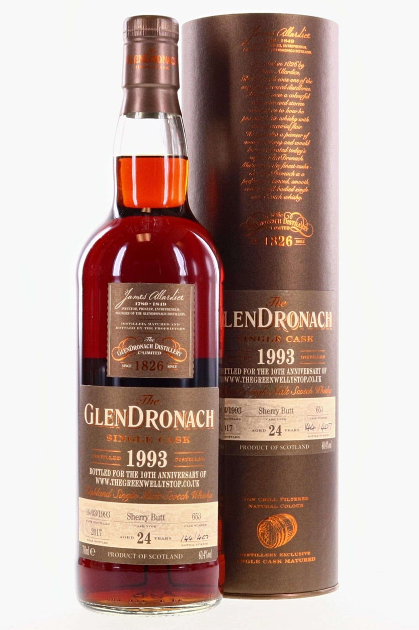 Glendronach 1993 24 Year Old #653 Green Welly Stop - Flask Fine Wine & Whisky