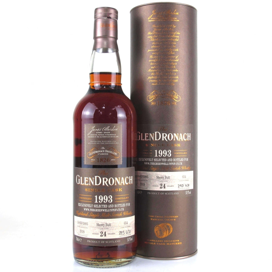 Glendronach 1993 Single Sherry Cask 24 Year Old #654 - Flask Fine Wine & Whisky