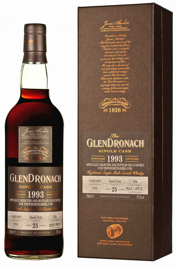 Glendronach 1993 Single Sherry Cask 25 Year Old #658 - Flask Fine Wine & Whisky