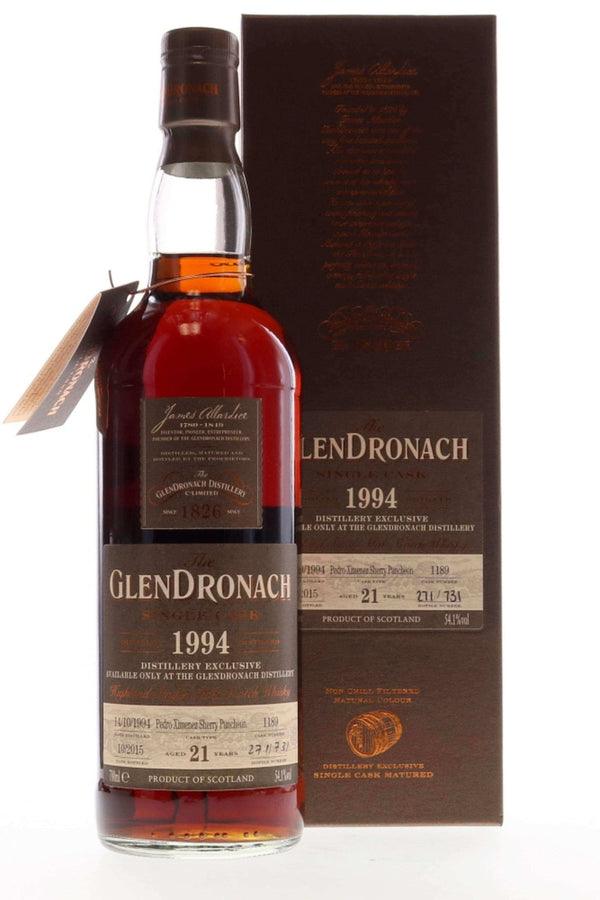 Glendronach 1994 Single PX Cask 21 Year Old #1189 / Distillery Exclusive - Flask Fine Wine & Whisky