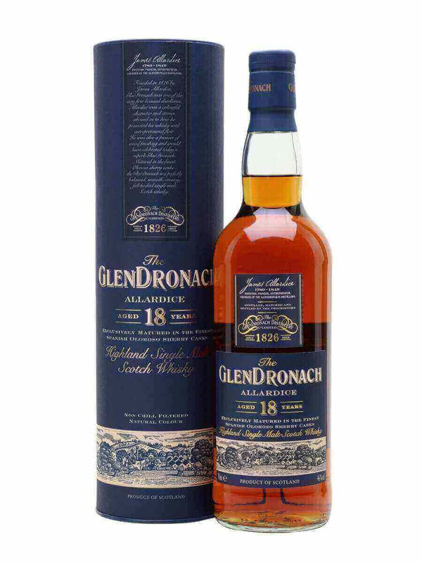 Glendronach Allardice 18 Year Old Single Malt Scotch Whisky Speyside - Flask Fine Wine & Whisky