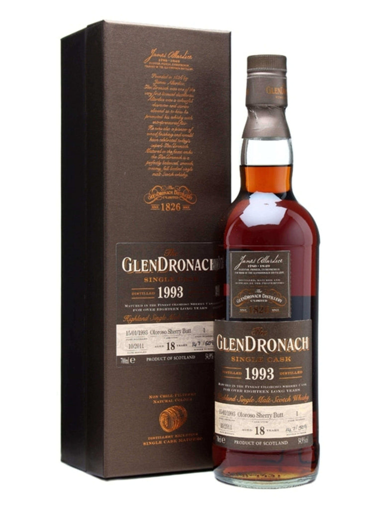 Glendronach Batch 5 1993 18 Year Old Single Cask #1 - Flask Fine Wine & Whisky