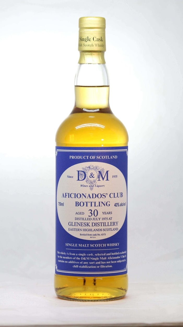 Glenesk 1975 30 year Cask No. 6373 Aficionados Club - Flask Fine Wine & Whisky