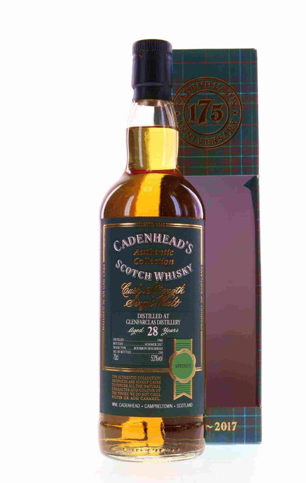 Glenfarclas 1988 28 Year Old Cadenhead's Cask Strength - Flask Fine Wine & Whisky
