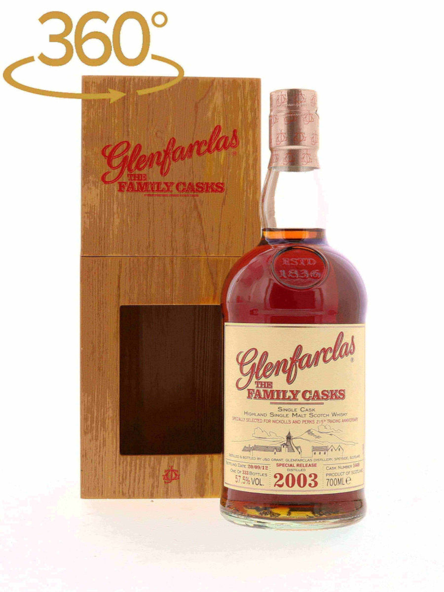 Glenfarclas 2003 Family Cask #1448 / Nickolls and Perks 215th Anniversary - Flask Fine Wine & Whisky