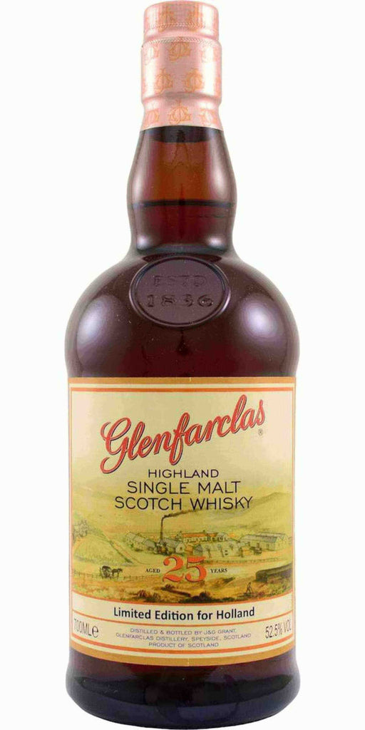 Glenfarclas 25 Year Old Limited Edition For Holland 52.5% - Flask Fine Wine & Whisky