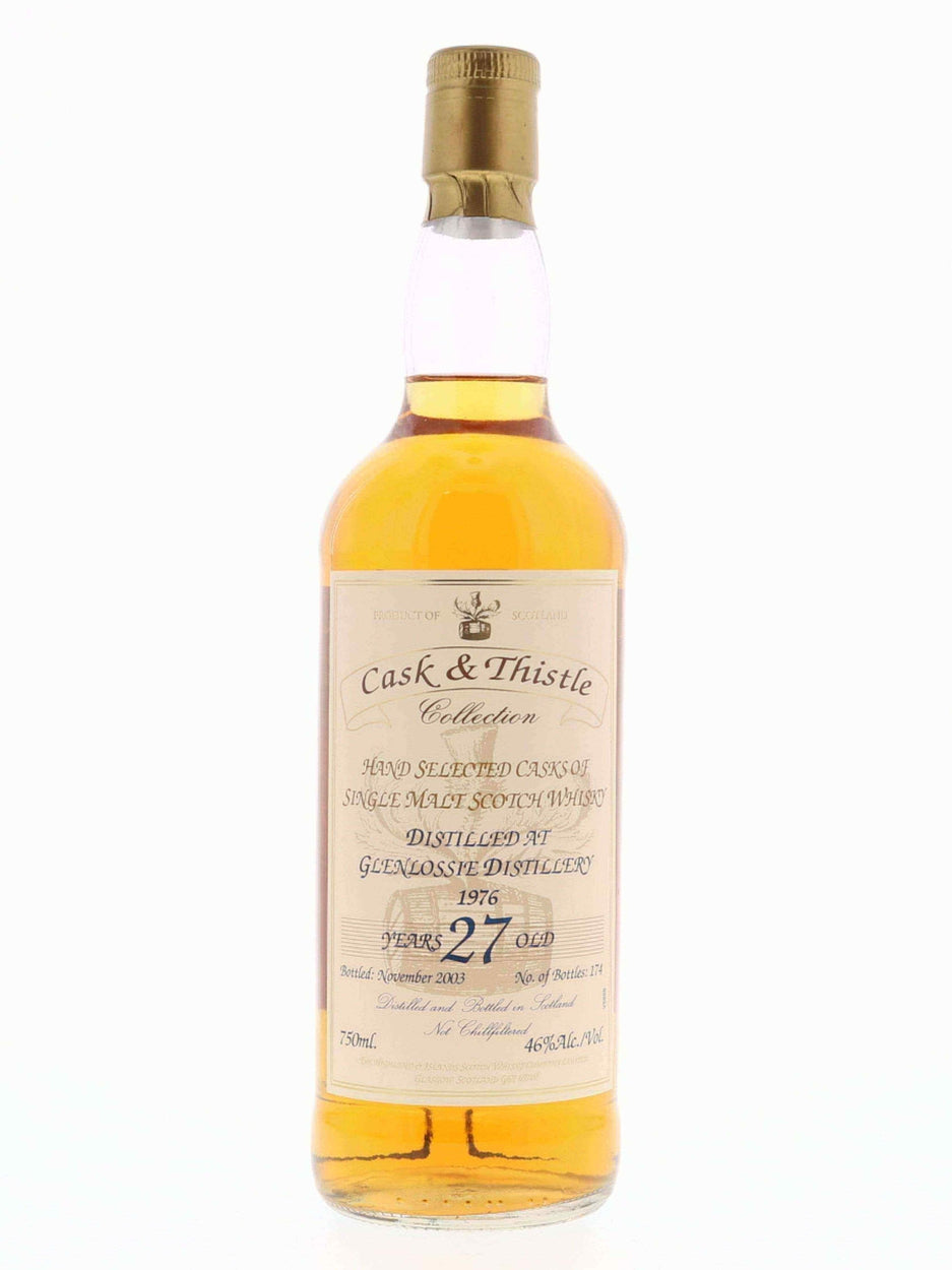 Glenlossie Cask & Thistle Collection Single Cask 1976 27 Year Old Single Malt - Flask Fine Wine & Whisky