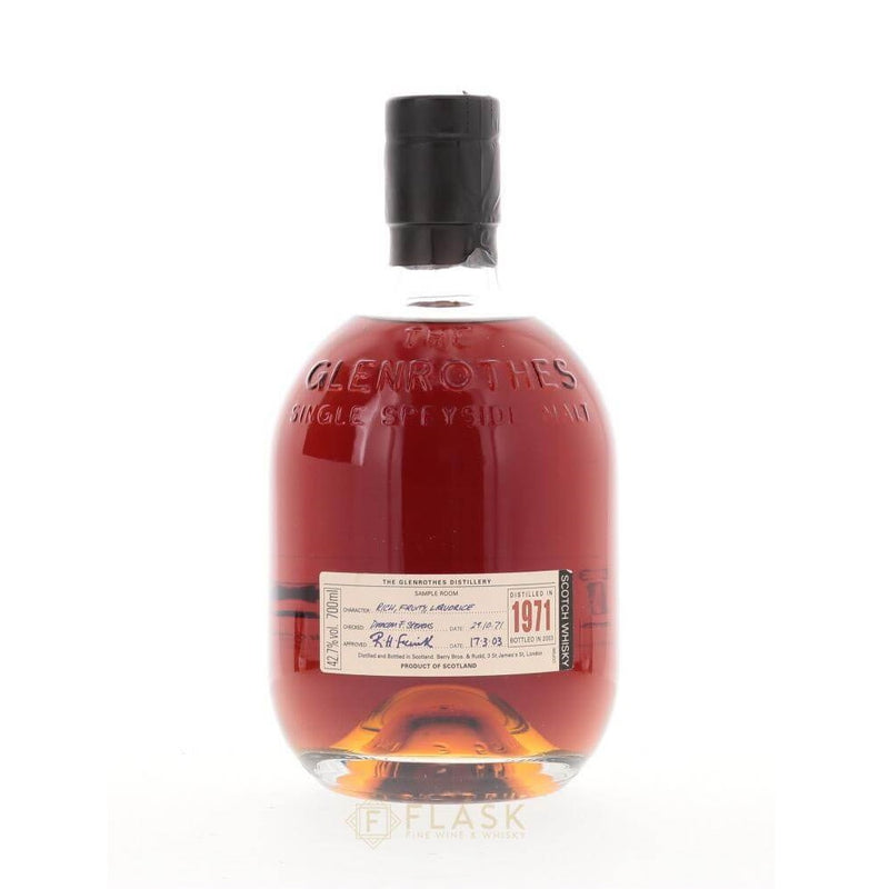 Glenrothes 1971 Year Old Limited Release - Flask Fine Wine & Whisky