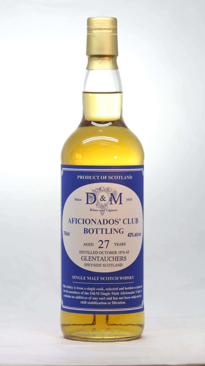 Glentauchers 1976 27 year Single Malt Aficionados Club - Flask Fine Wine & Whisky