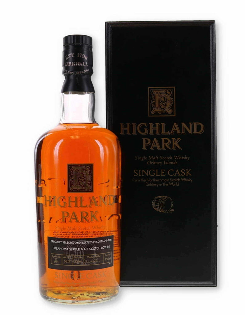 Highland Park 27 Year Old Single Cask #8339 For Oklahoma Single Malt Scotch Lovers 75cl - Flask Fine Wine & Whisky