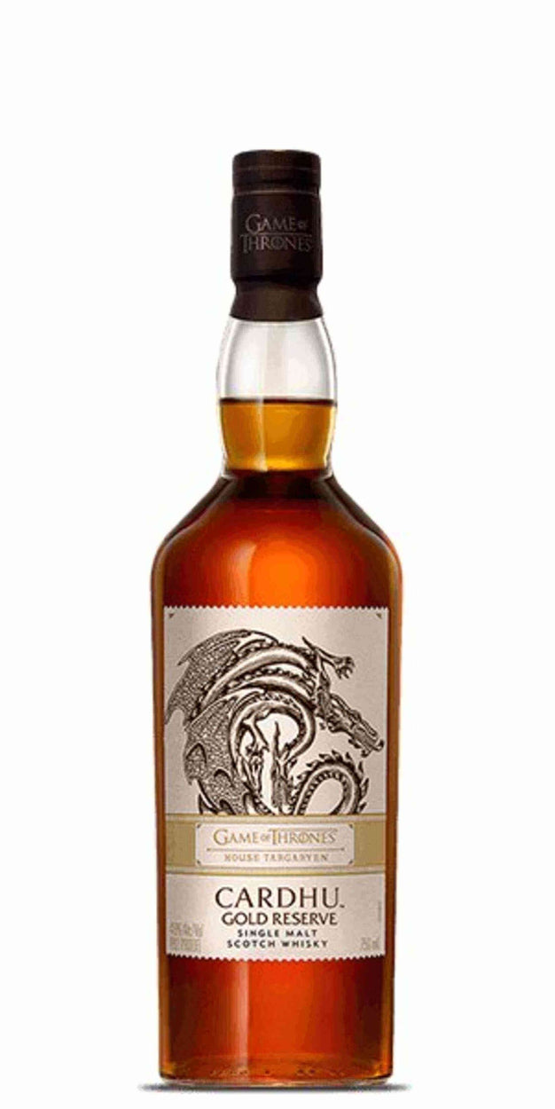 House Targaryen Cardhu Gold Reserve Single Malt - Flask Fine Wine & Whisky