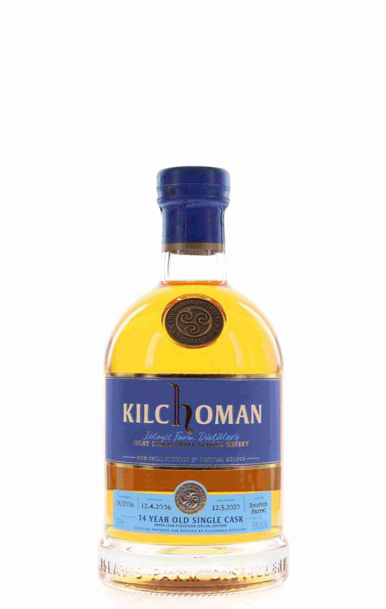 Kilchoman Islay Single Malt Scotch Whisky 2006 14 Year Old Single Cask - Flask Fine Wine & Whisky