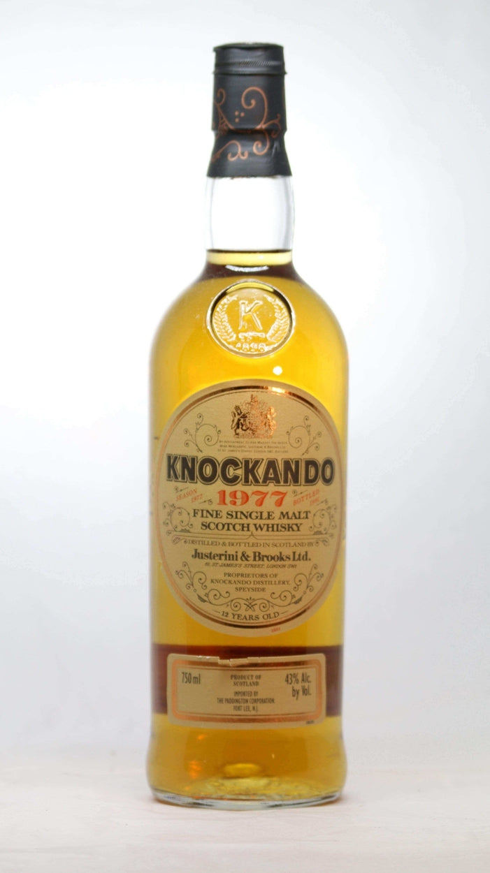 Knockando 1977 J&B Justerini Single Malt Scotch Whisky - Flask Fine Wine & Whisky
