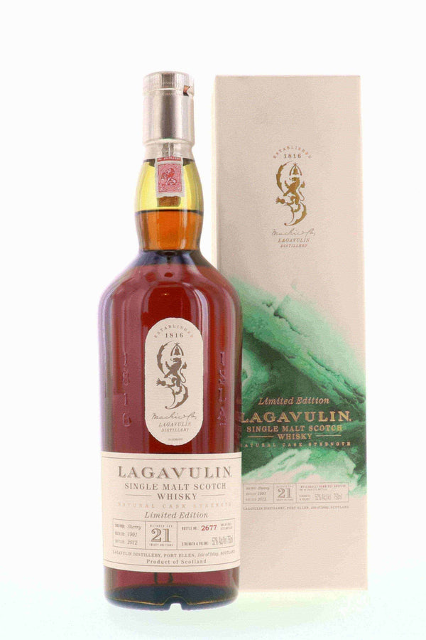 Lagavulin 1991 Cask Strength 21 Year Old Single Malt - Flask Fine Wine & Whisky