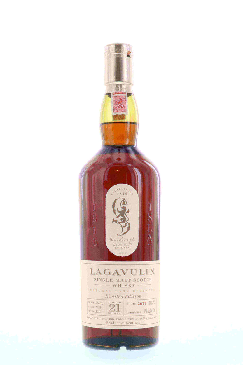 Lagavulin 1991 Cask Strength 21 Year Old Single Malt - Flask Fine Wine & Whisky