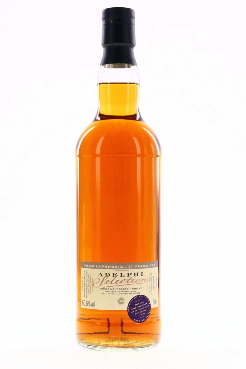 Laphroaig 17 Year Old Refill Sherry Cask 700057 Adelphi 2000 60.6% - Flask Fine Wine & Whisky