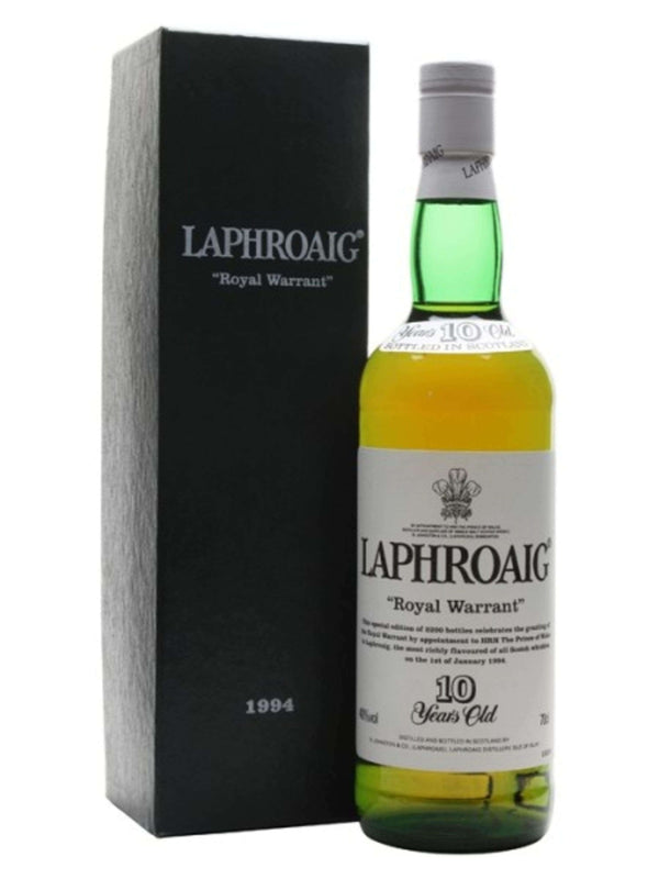 Laphroaig Royal Warrant 10 Year Old Single Malt Scotch Whisky - Flask Fine Wine & Whisky