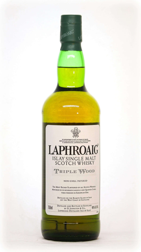 Laphroaig Triple Wood Old Label/Duty Free - Flask Fine Wine & Whisky