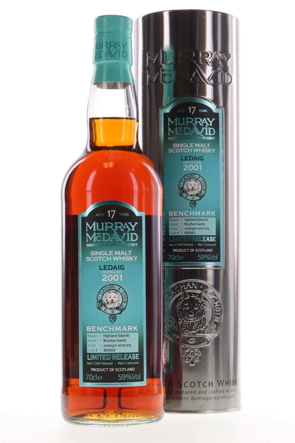 Ledaig 2001 17 Year Old Murray McDavid  Benchmark Jurancon Wine Barrique No.  800063 - Flask Fine Wine & Whisky