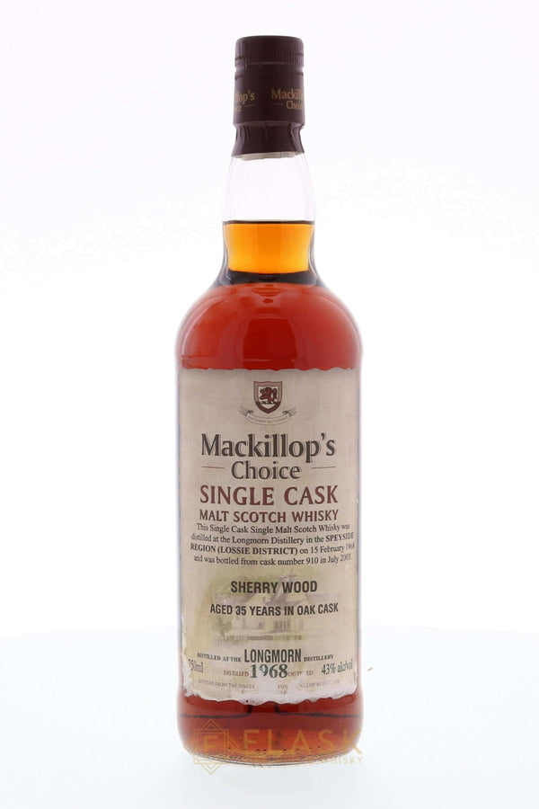 Longmorn 1968 35 Year Old Mackillop‚Äôs Choice Sherry Cask #910 - Flask Fine Wine & Whisky