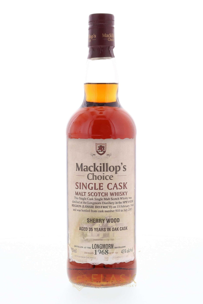 Longmorn 1968 35 Year Old Mackillop‚Äôs Choice Sherry Cask #910 - Flask Fine Wine & Whisky