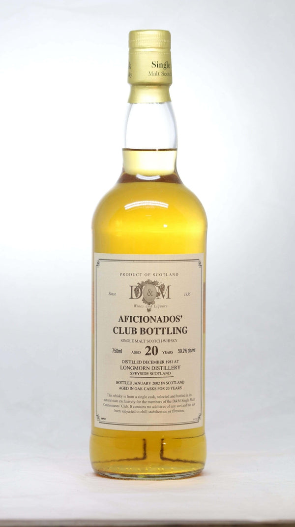 Longmorn 1981 20 year Single Malt Aficionados Club - Flask Fine Wine & Whisky