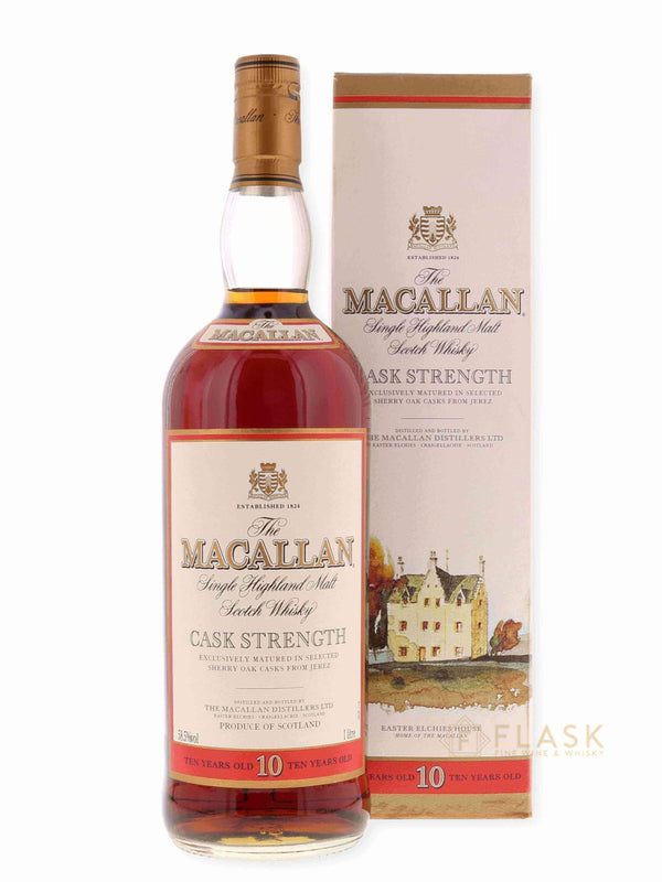 Macallan 10 Year Old Cask Strength, 58.5% early 2000s 1 Liter - Flask Fine Wine & Whisky