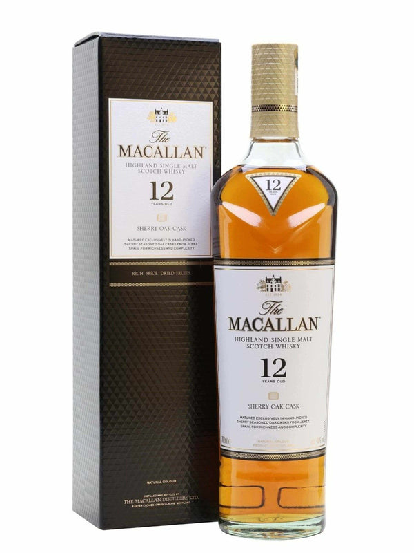 Macallan 12 Year Old Sherry Cask Single Malt - Flask Fine Wine & Whisky