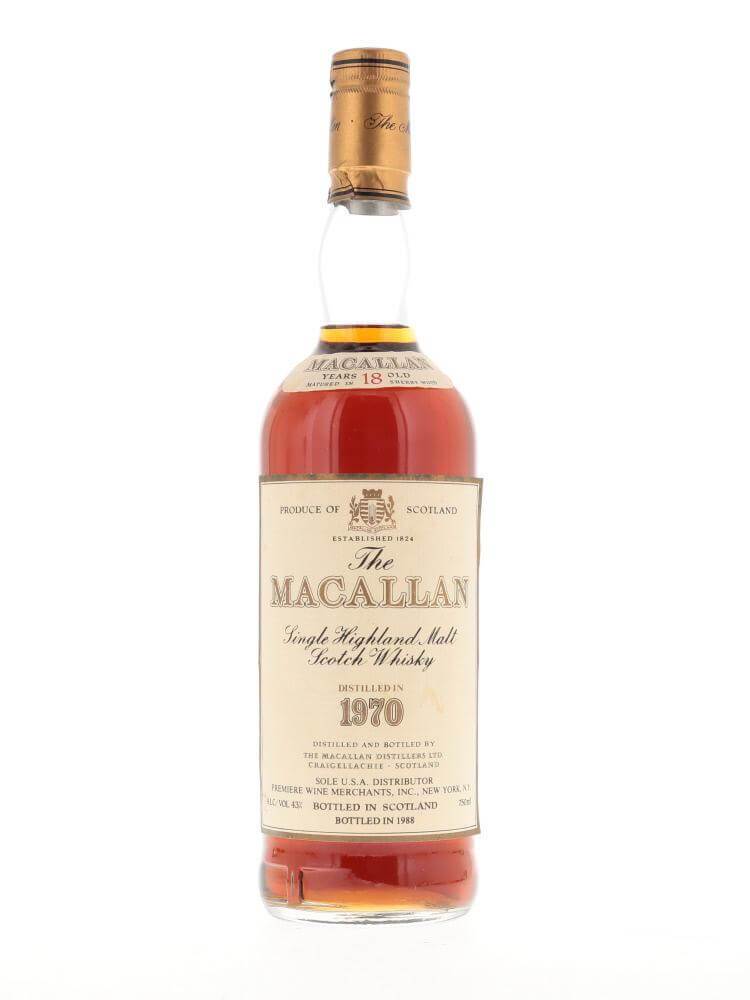 Macallan 18 Year Old 1970 - Flask Fine Wine & Whisky