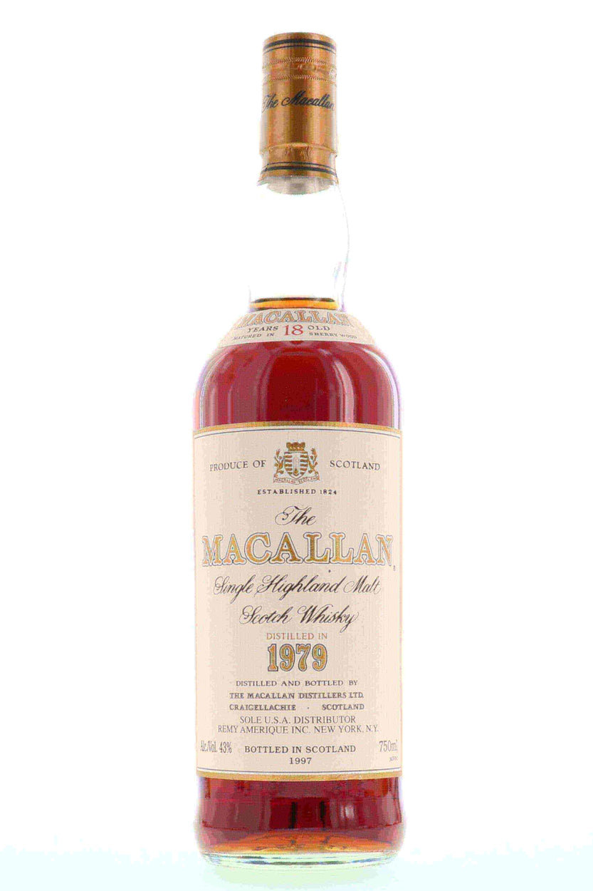 Macallan 18 Year Old 1979 Original Box 750ml - Flask Fine Wine & Whisky