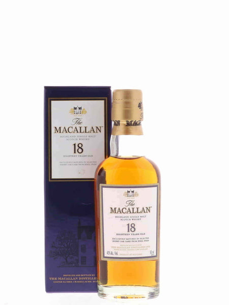 Buy Macallan 18 Year Old Sherry Cask 50ml Miniature | Flask