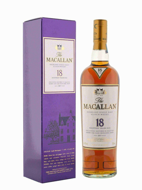 Macallan 18 Year Old Sherry Cask 2017 750ml - Flask Fine Wine & Whisky