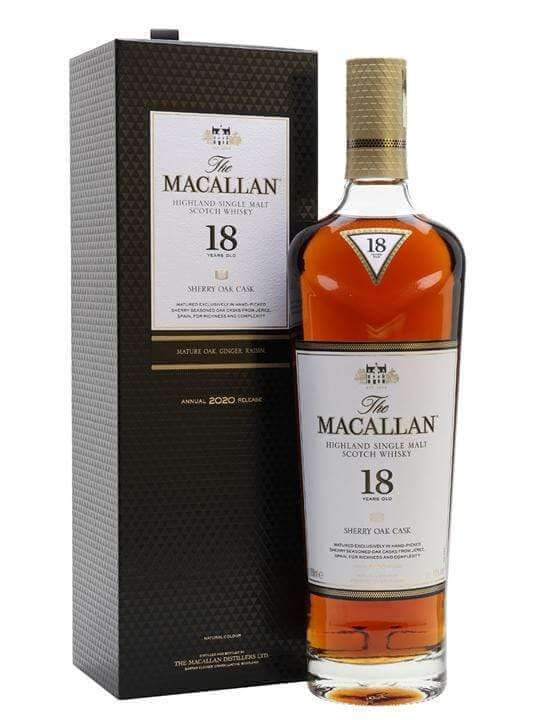 Macallan 18 Year Old Sherry Oak 2020 - Flask Fine Wine & Whisky