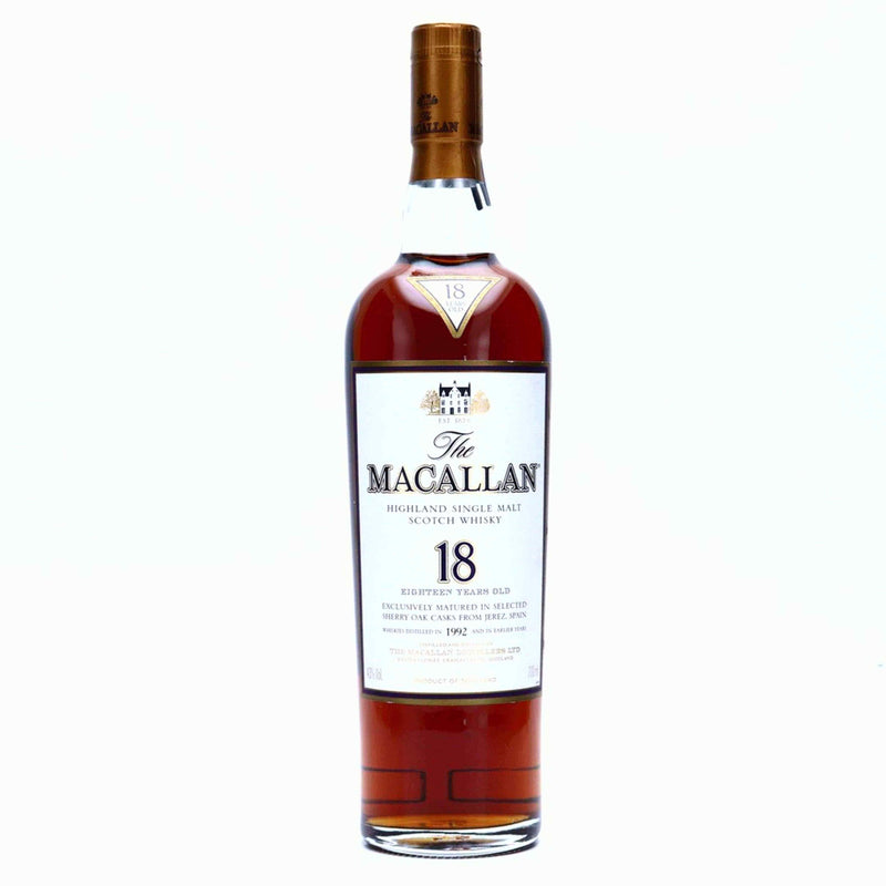 Macallan 18 Year Old Single Malt 1992 - Flask Fine Wine & Whisky