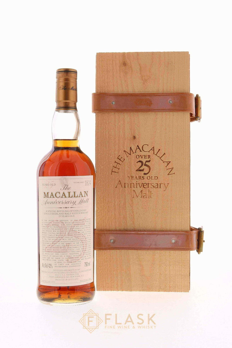 Macallan Anniversary Malt 25 Year Old 1970 - Flask Fine Wine & Whisky
