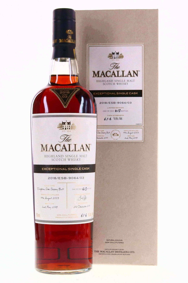 Macallan 2003 Exceptional Single Cask 2018/ESB-9064/03 750ml - Flask Fine Wine & Whisky