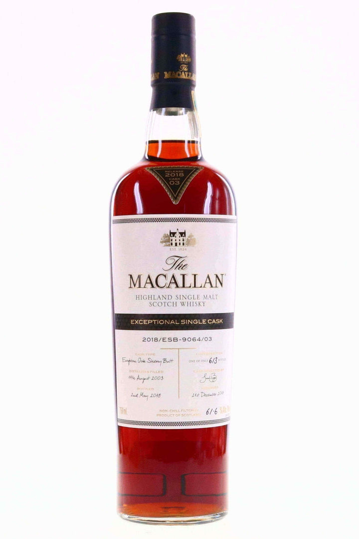 Macallan 2003 Exceptional Single Cask 2018/ESB-9064/03 750ml - Flask Fine Wine & Whisky