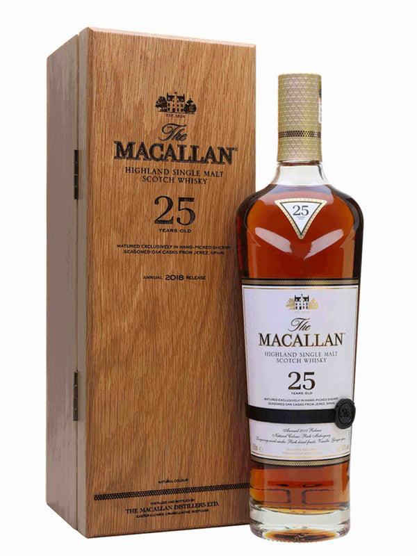 Macallan 25 Year Old Sherry Oak 2018 Release - Flask Fine Wine & Whisky