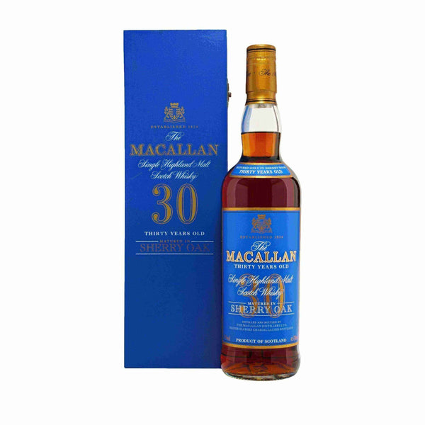 Macallan 30 Year Sherry Cask Blue Label HK DNP Bottling - Flask Fine Wine & Whisky