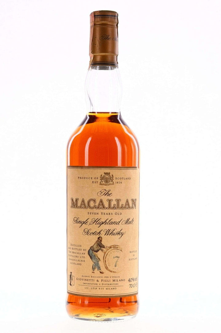 Macallan 7 Year Old Armando Giovinetti Special Selection 1980s - Flask Fine Wine & Whisky