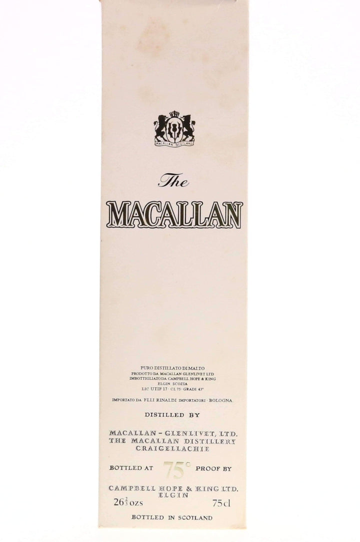 Macallan 8 Year Old Campbell, Hope and King 1970s / Rinaldi Import 750ml - Flask Fine Wine & Whisky