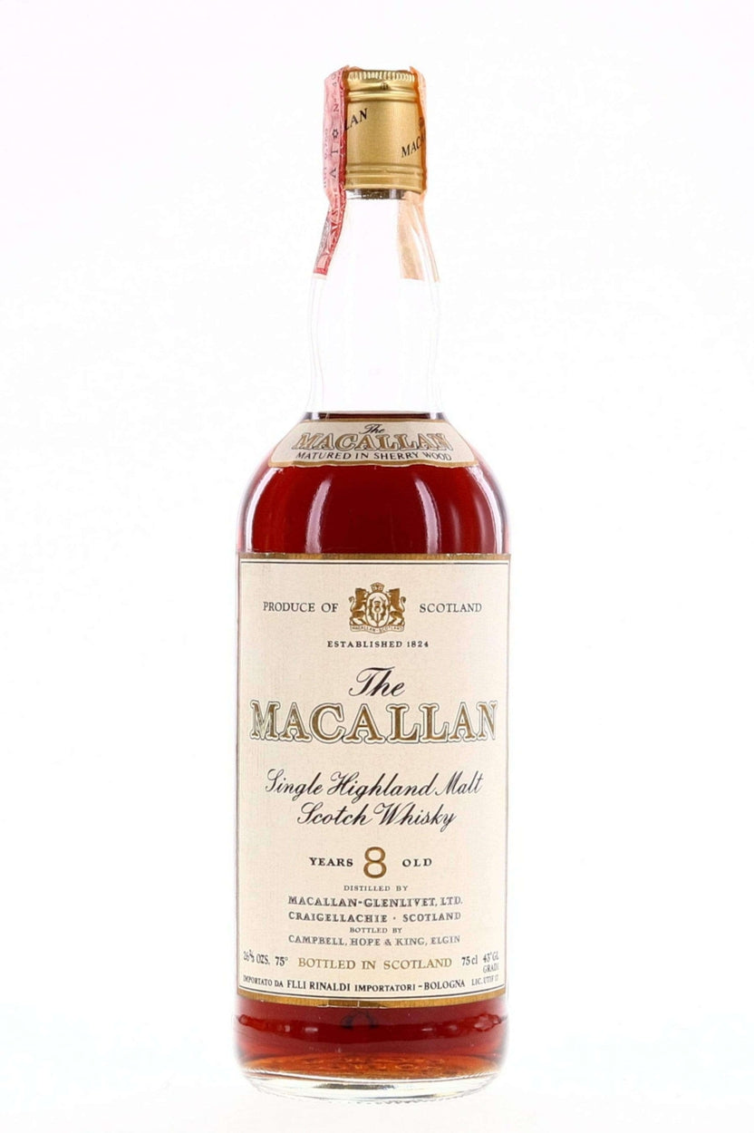 Macallan 8 Year Old Campbell, Hope and King 1970s / Rinaldi Import 750ml - Flask Fine Wine & Whisky