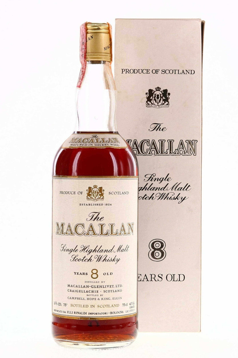 Macallan 8 Year Old Campbell, Hope and King 1970s / Rinaldi Import 750ml - Flask Fine Wine & Whisky